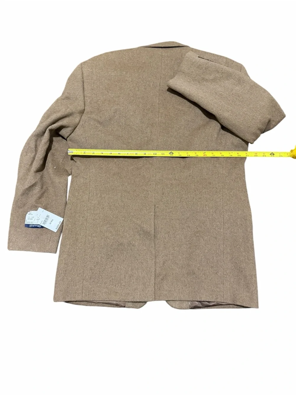 Stafford Light Brown Herringbone Sport MEN BLAZER ,SZ40, NWT,100%camel